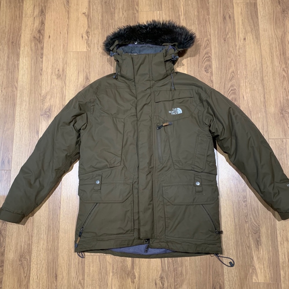 Men’s small Green Northface Parka